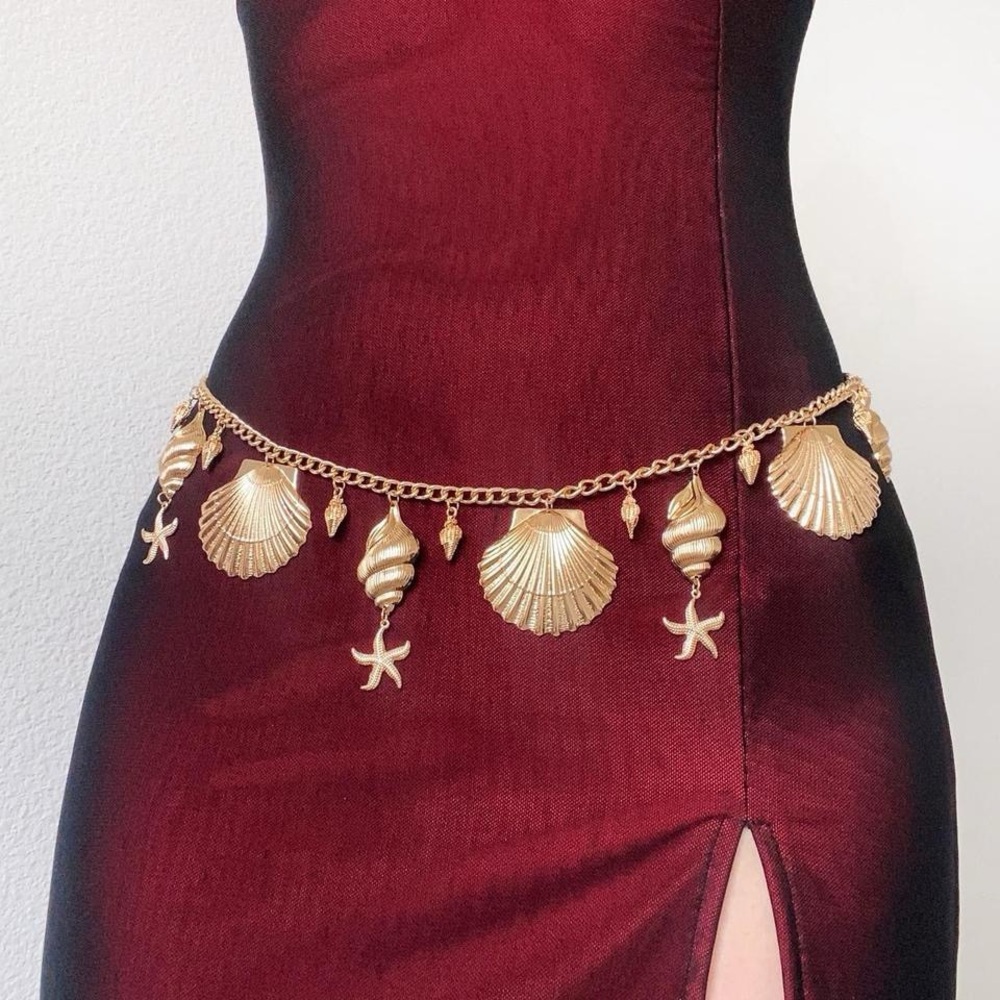 Gold Beach Vacation Summer Festival Ocean Themed body waist chain belt